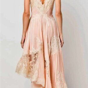 Chic Asymmetrical Pink Dress